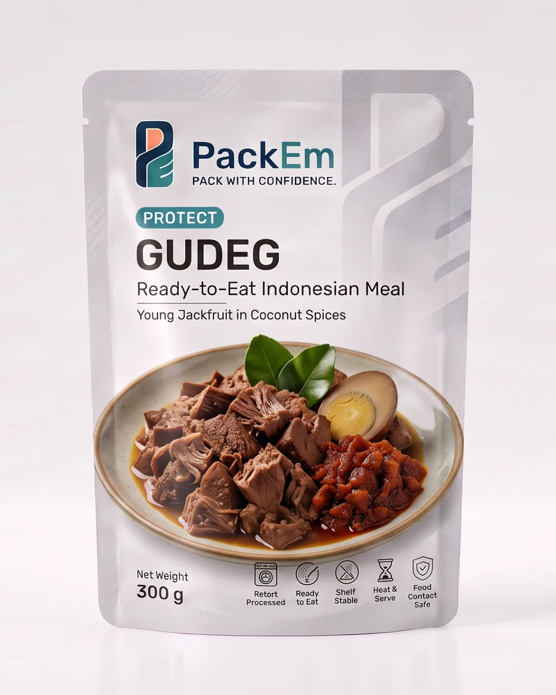 Gudeg in a PackEm retort pouch