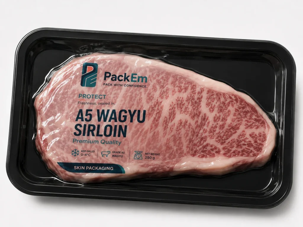 Wagyu in a skin pack