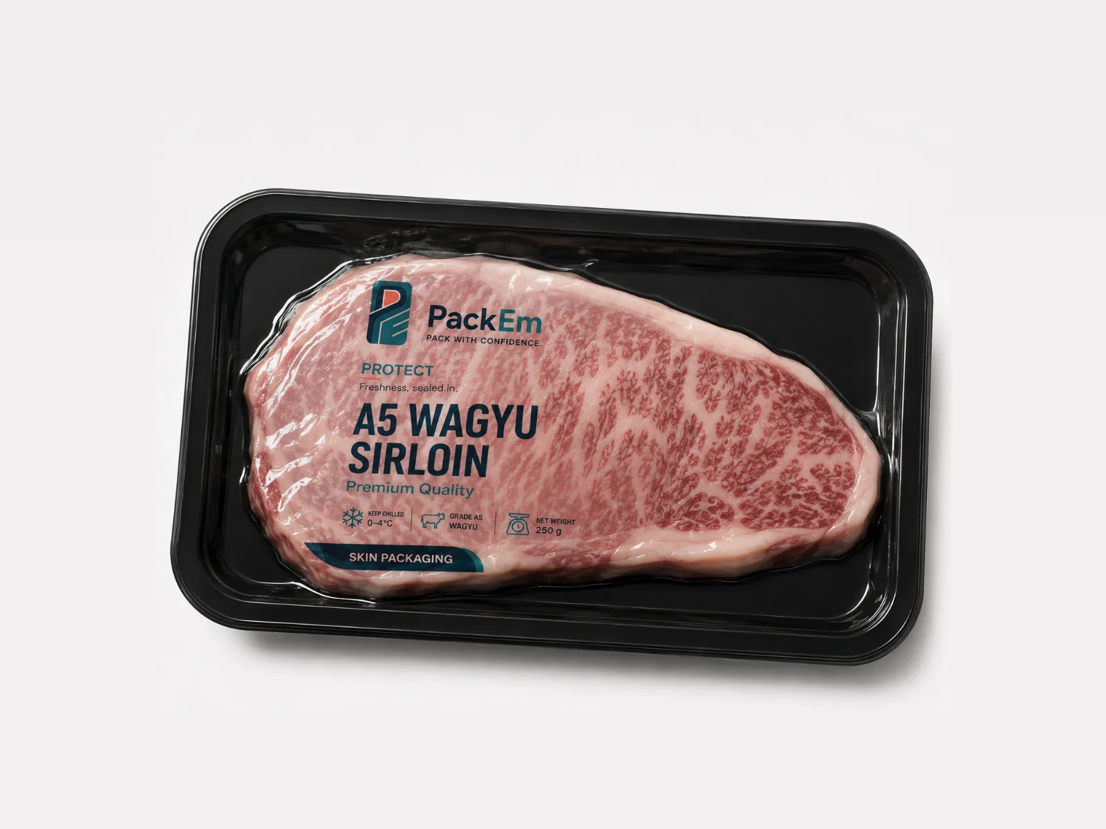 Wagyu in a skin pack